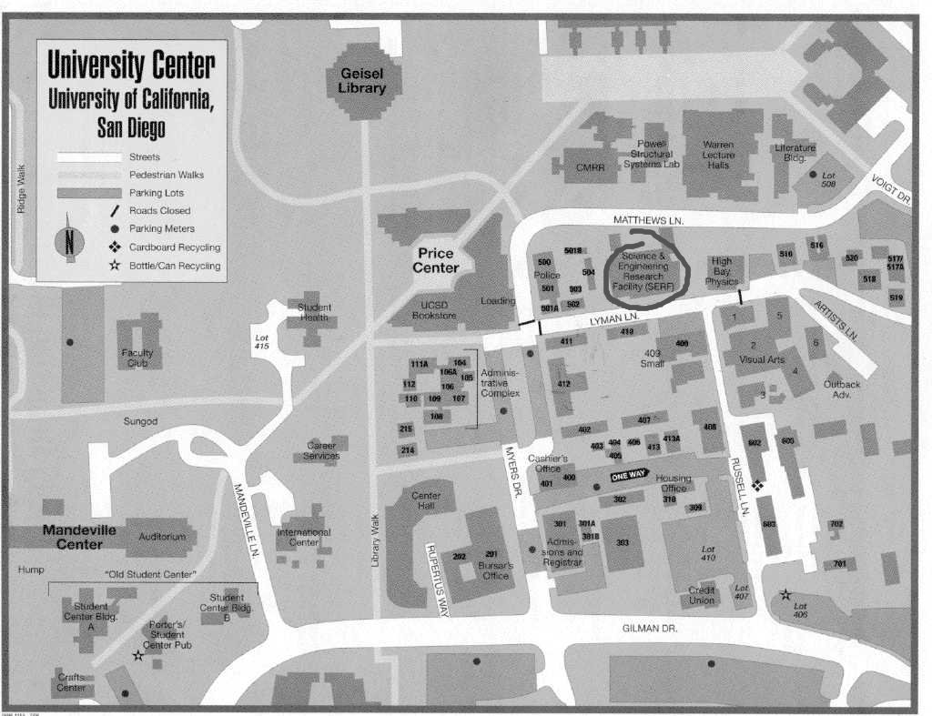 Map and Directions to CASS UCSD