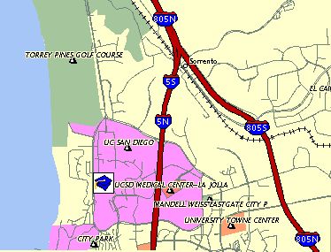 Map and Directions to CASS UCSD