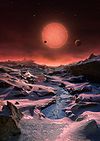 Three planets orbiting an ultracool dwarf star just 40 light-years from Earth